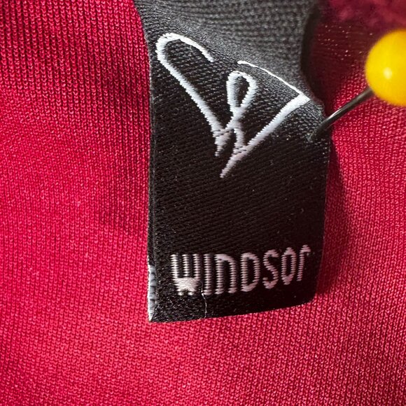 Size M Windsor Burgundy Off-Shoulder High-Low Party Cocktail Dress - Picture 7 of 9